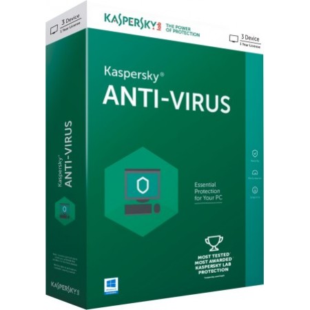 ANTIVIRUS KASPERSKY 3 USER 1 ANO